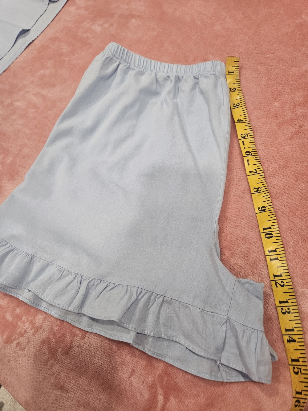 Light Blue Ruffle Strap Pajama Set - Women Intimates & Sleepwear - Picture 6 of 8
